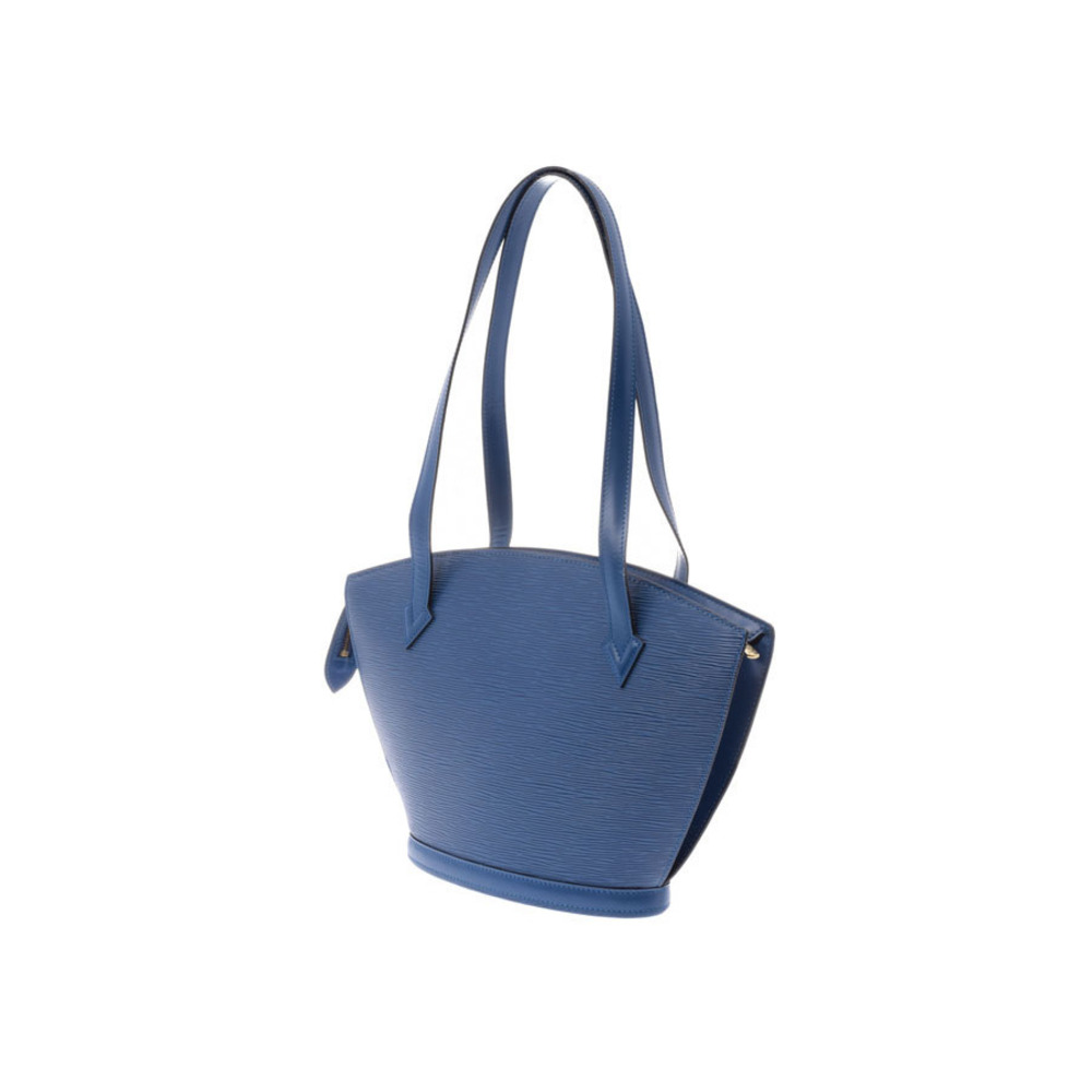 Louis Vuitton Blue Jacques Saint Shoulder Shopping Bag Leather Epi
